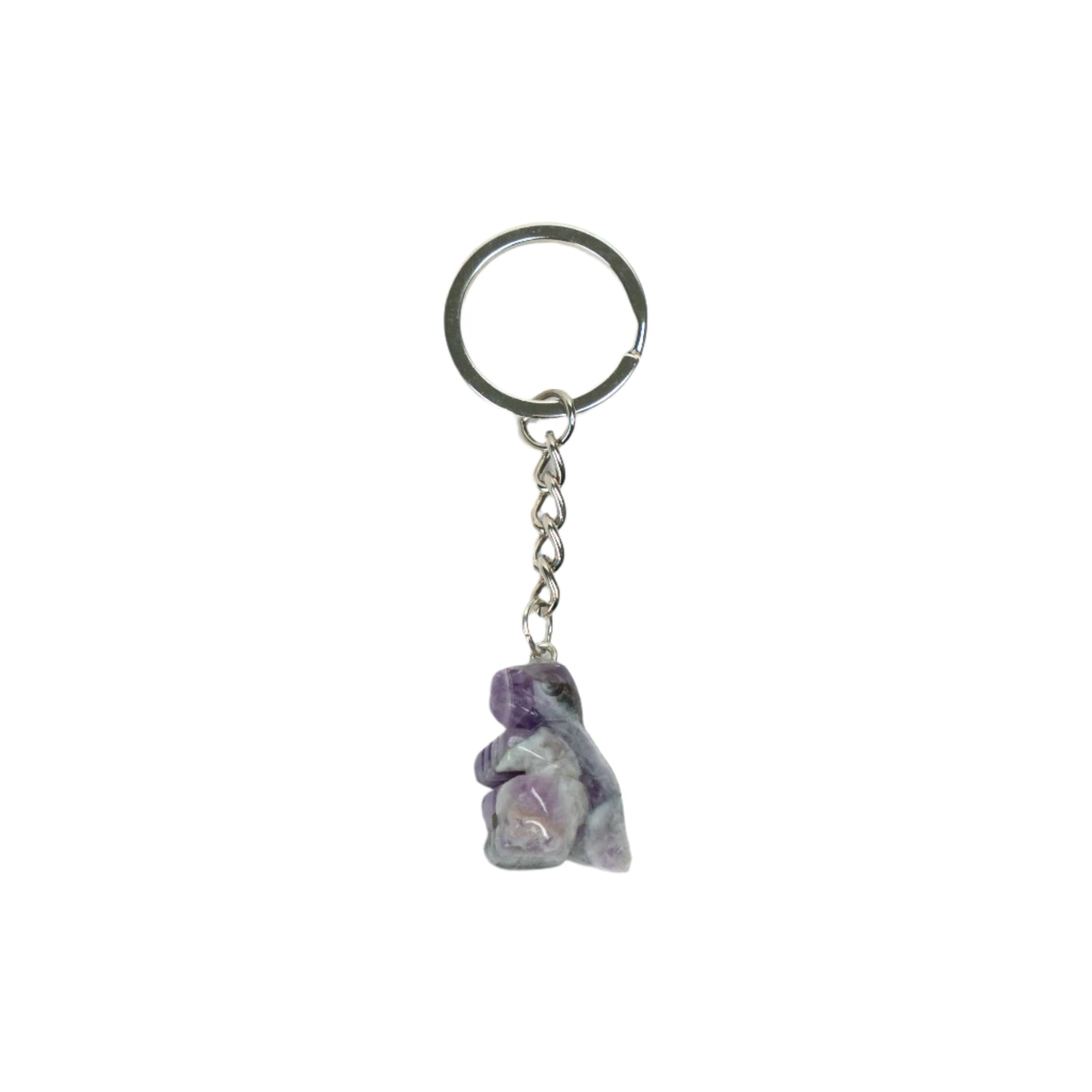 Amethyst Dino Keychain