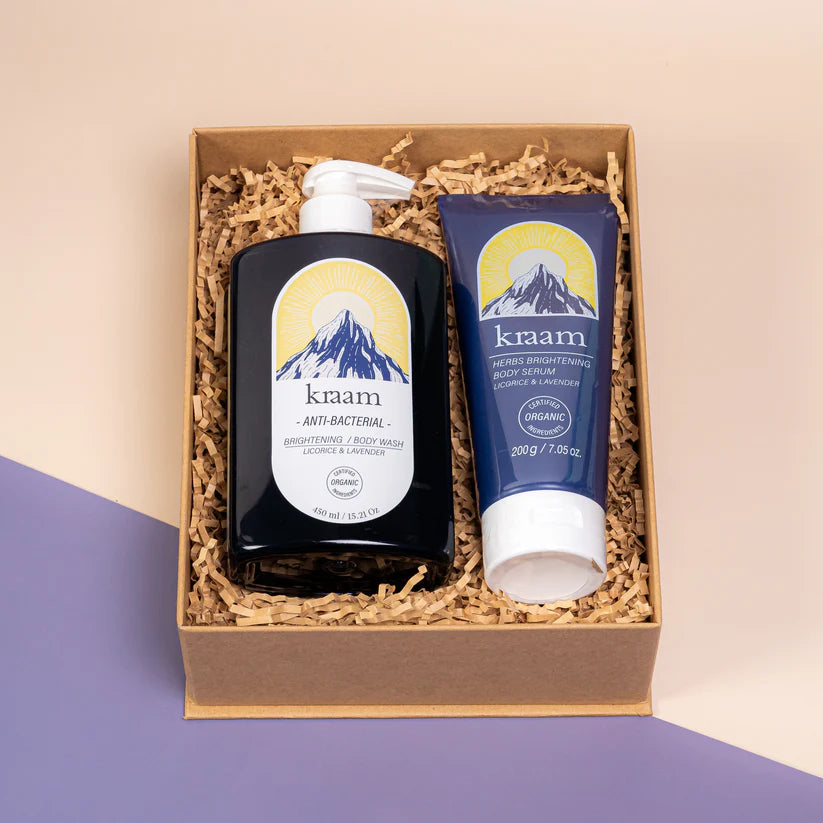KRAAM Anti-Bacterial Brightening Body Wash Gift Set