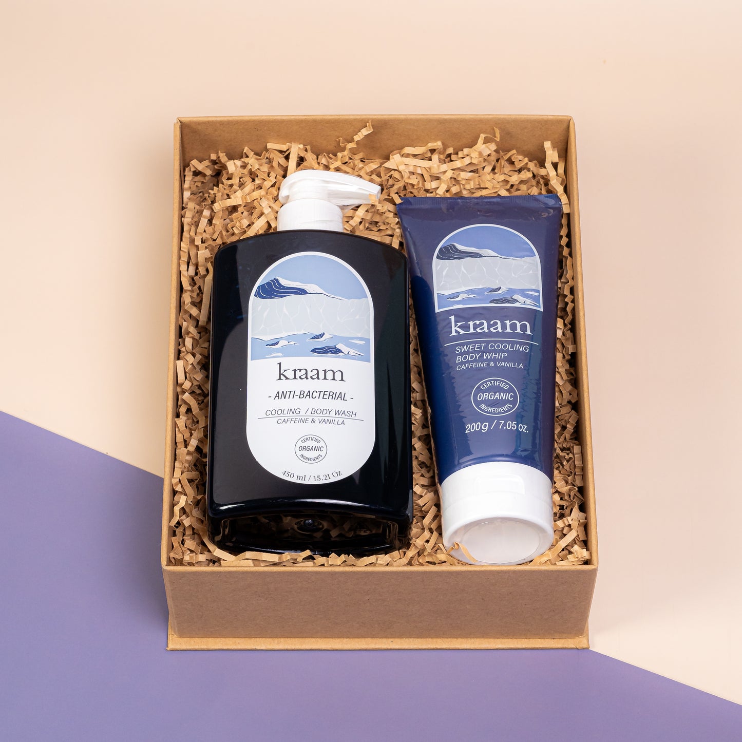 KRAAM Anti-Bacterial Cooling Body Wash Gift Set