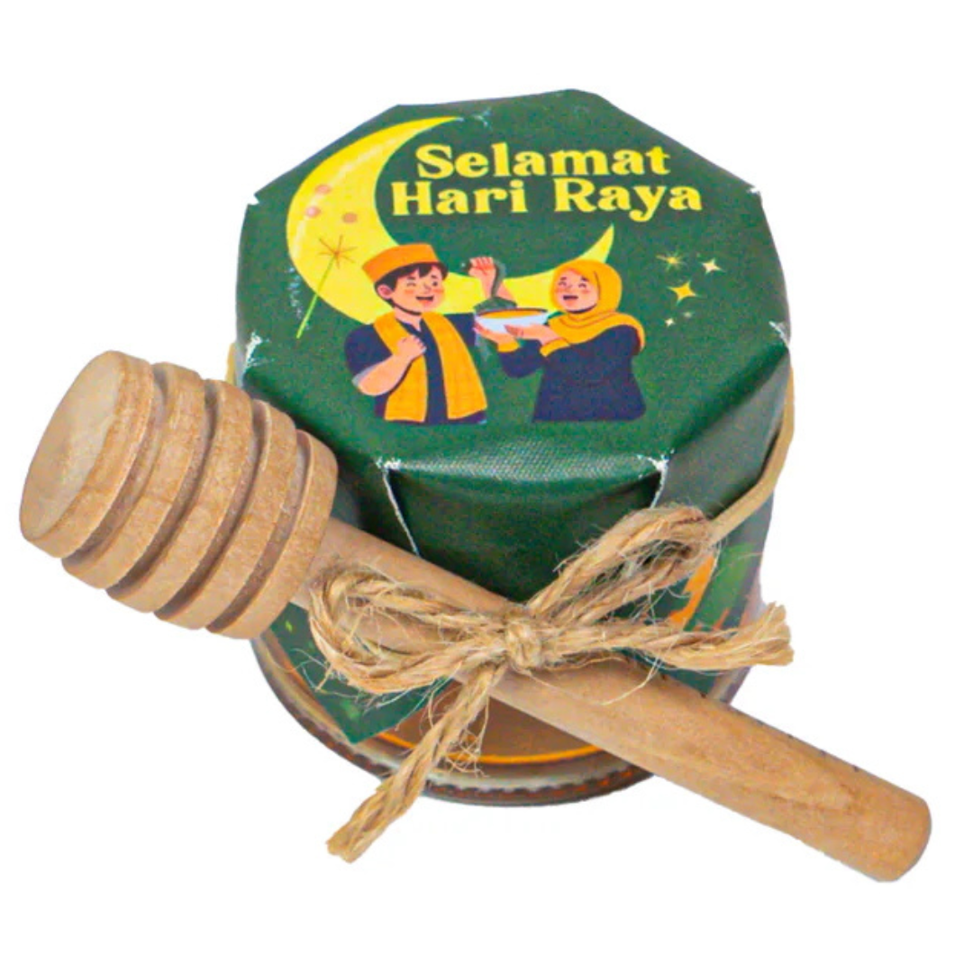 Selamat Hari Raya Mini Honey Jar With Dipper