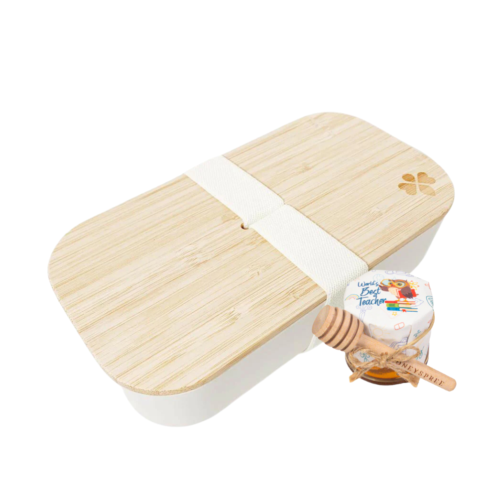Mini Honey & Bamboo Reusable Lunch Box
