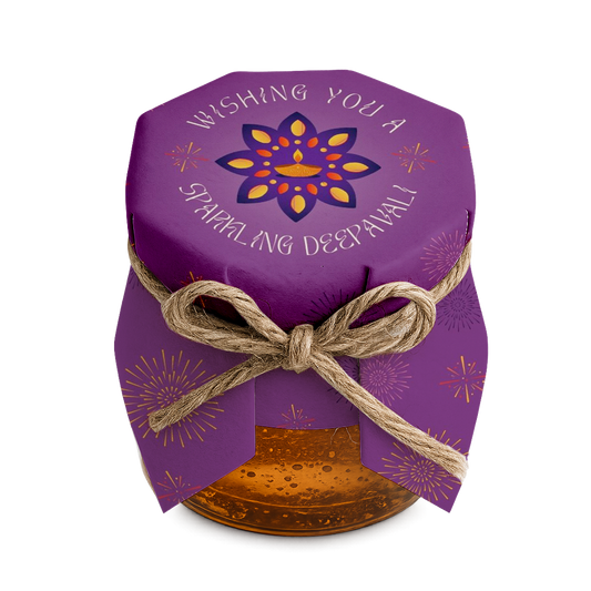 Wishing You A Sparkling Deepavali mini honey jar